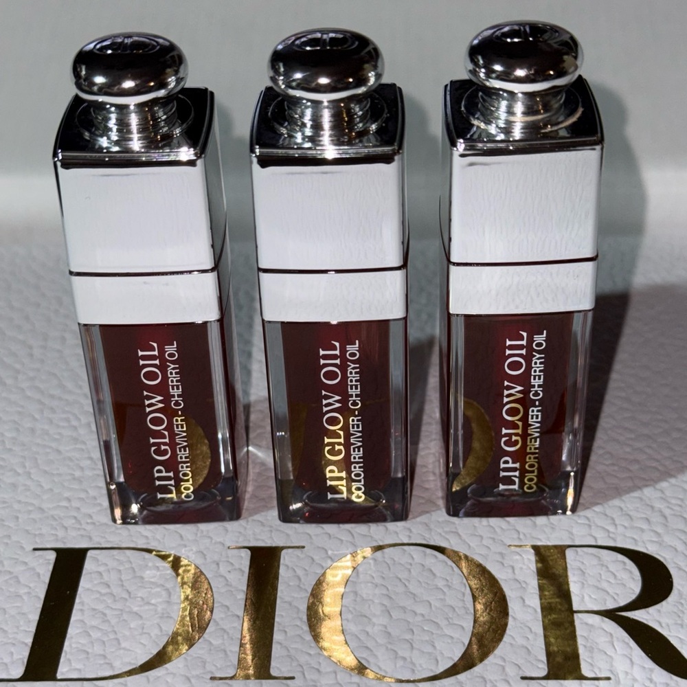 DIOR Lip Glow Oil 👄 Set of 3 👄 New - No Box 👄 062 Dior